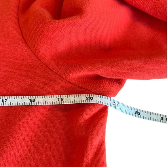 Tommy Bahama Sea Glass Bell Sleeve Sweatshirt Medium in Coral-Red - Picture 8 of 8